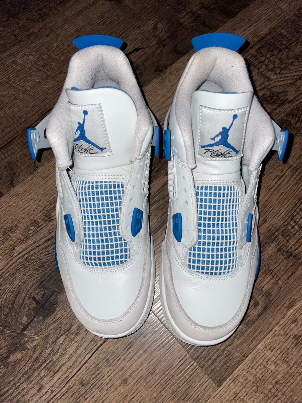 Nike Kids White and Light Blue Basketball Sneakers